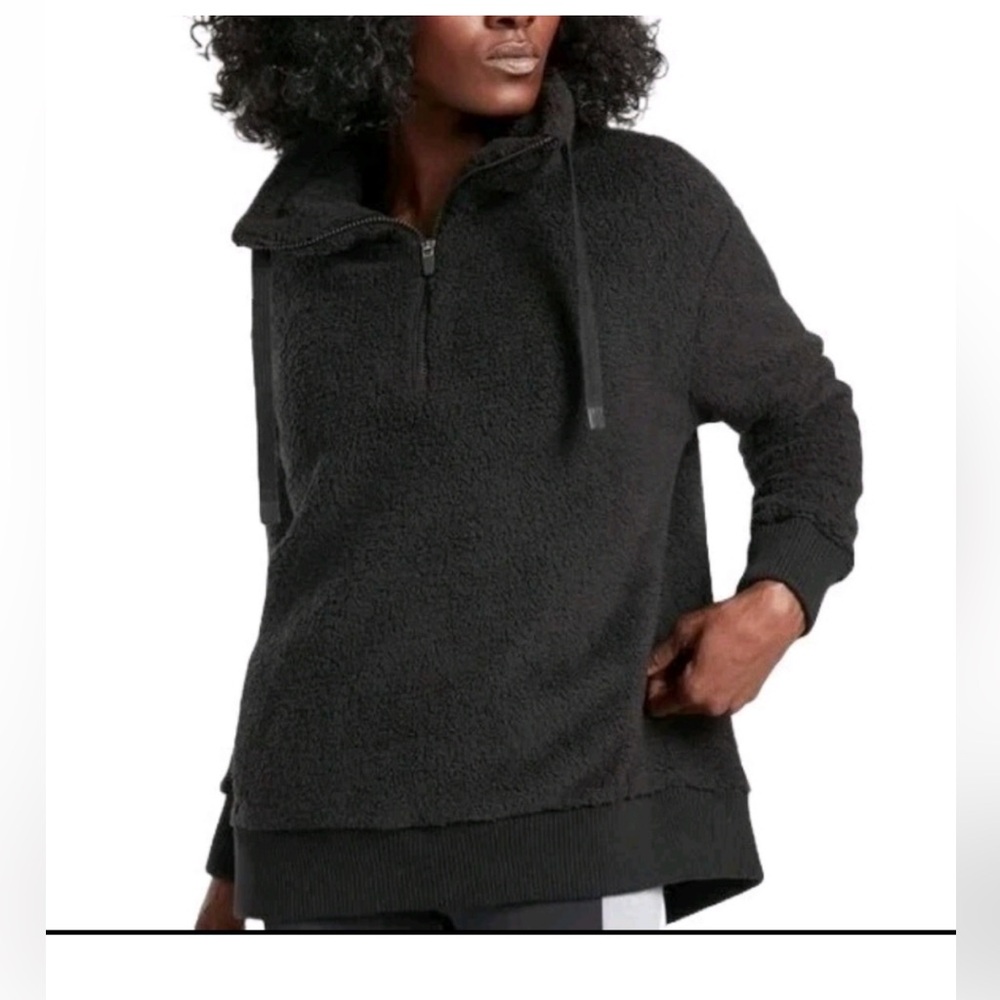 Athleta Talus Sherpa Jacket Women’s size S half-zip pullover